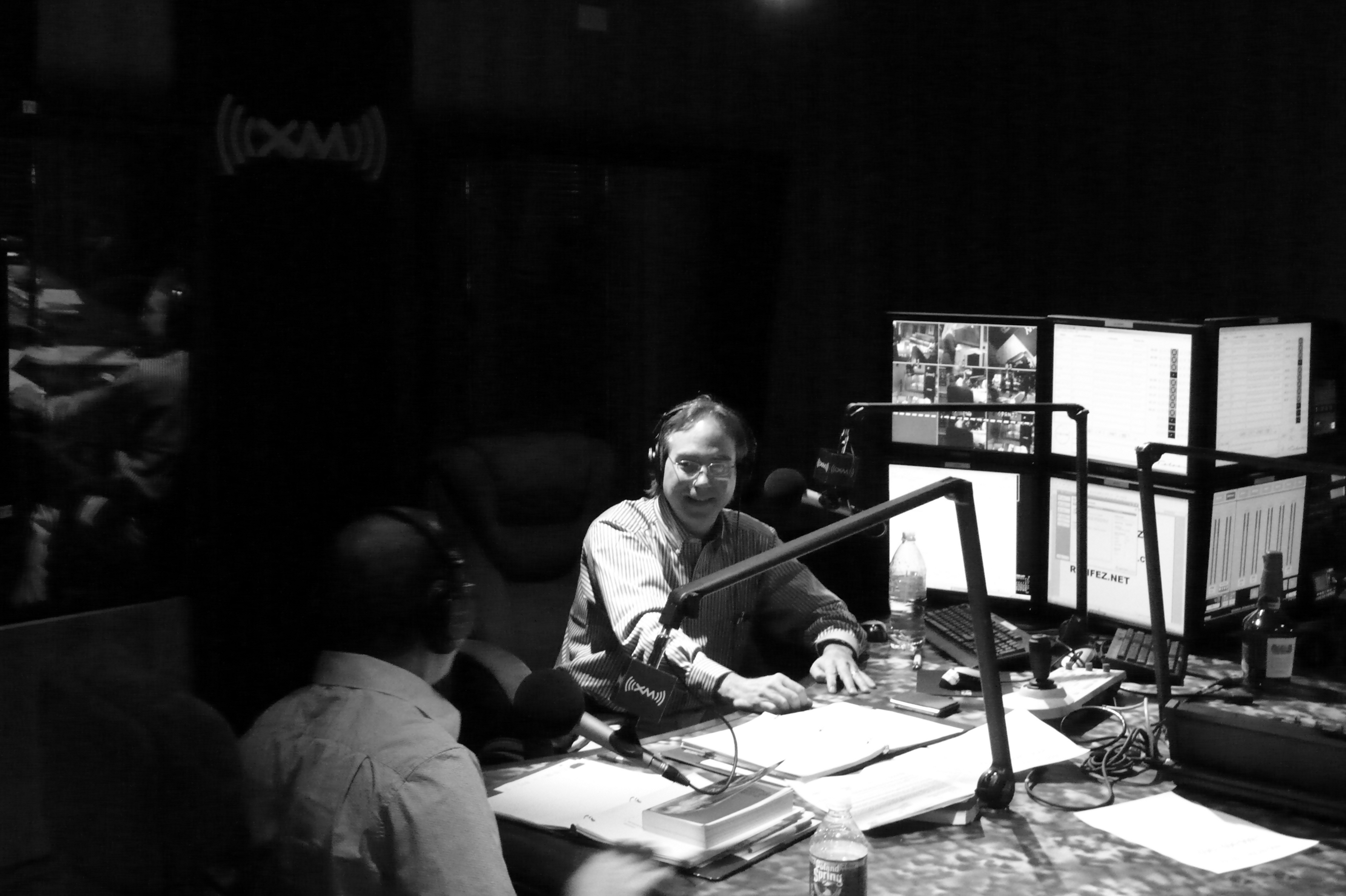 Steve and John in studio Feb 2, 2008 (Photo by Earl Douglas)